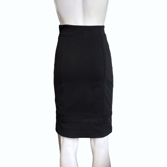 Diane Von Furstenberg black pencil skirt 2 - Picture 2 of 4
